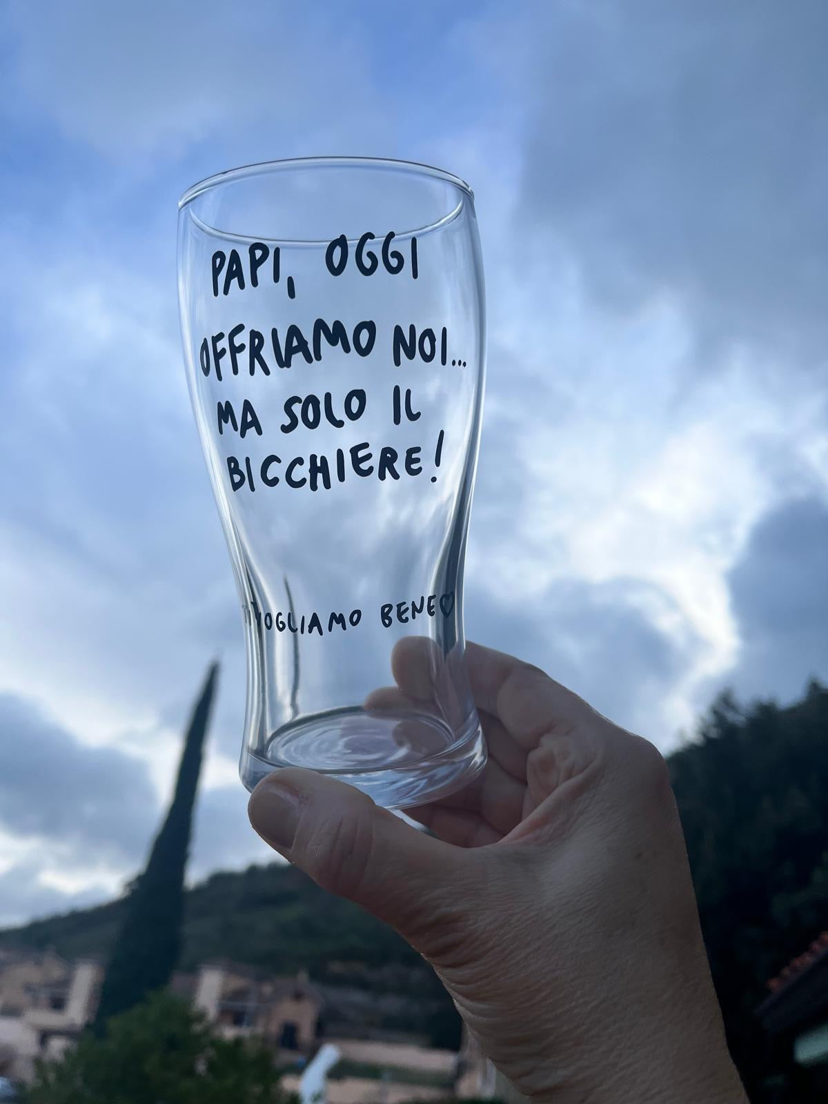 Calice da Birra con la TUA FRASE