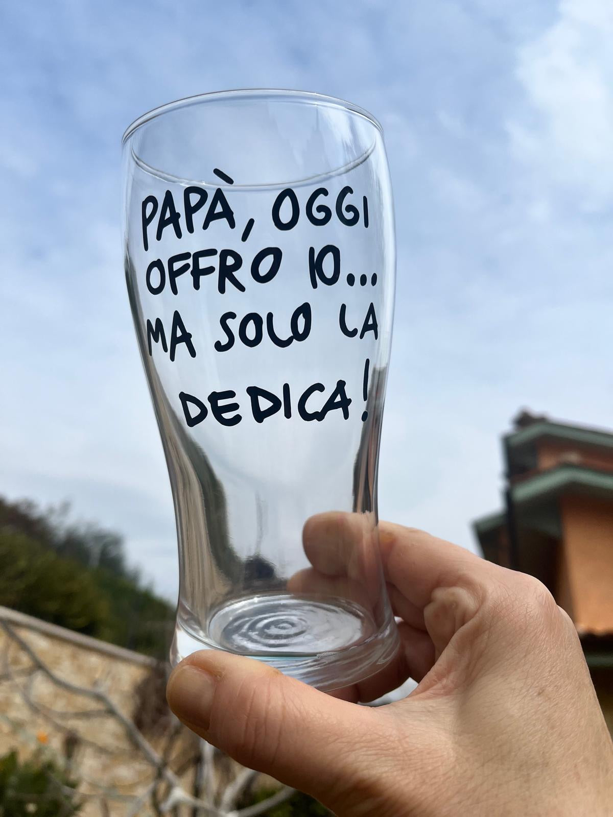 Calice da Birra con la TUA FRASE