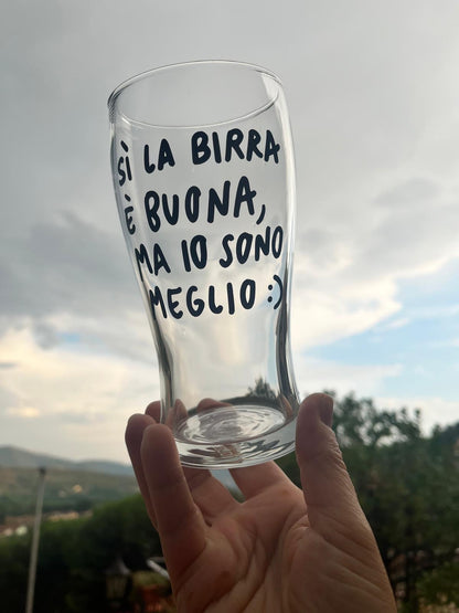 Calice da Birra con la TUA FRASE