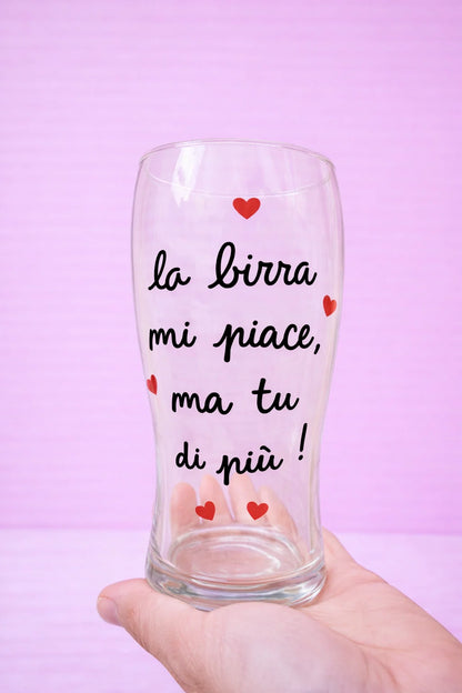 Calice da Birra con la TUA FRASE
