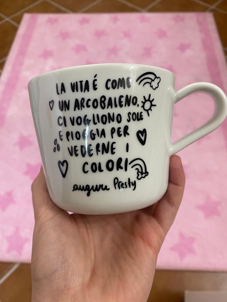 Tazza grande da personalizzare con frase